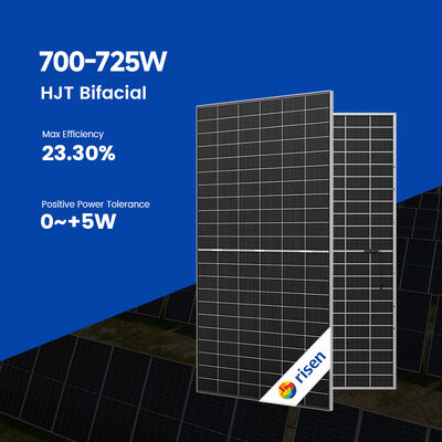 430W 550W 580W 630W Risen N-type HJT 700W 710W 725W RSM132-8-700-725BHDG Dual Glass Photovoltaic PV Solar Panels