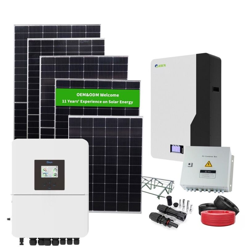 6KW Hybrid Solar Power System Kit Solar 6KW 6KVA Off-Grid Inverter ...