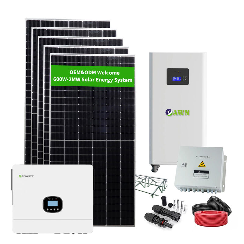 High Efficiency Solar System 12kw off Grid Solar Power System Complete 560W Solar Panels for Home Sy