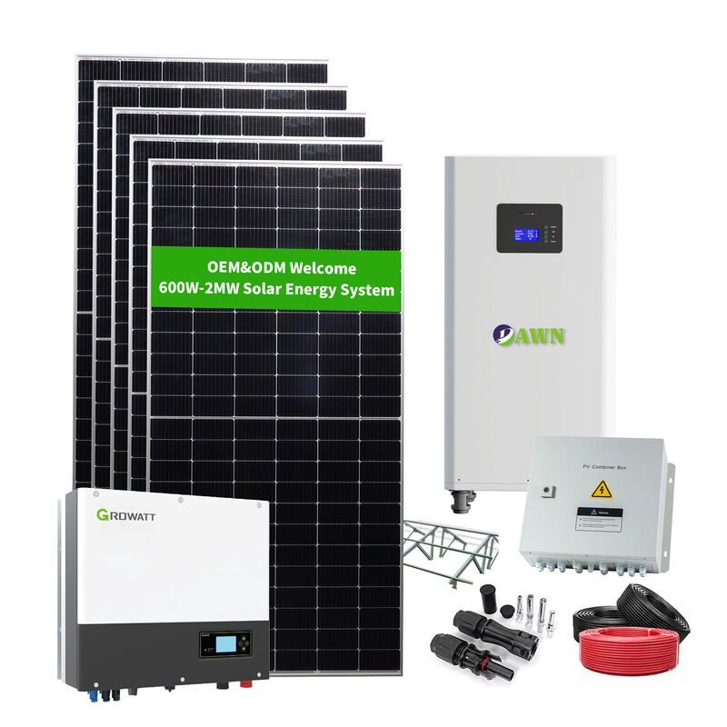12KW Complete Solar Panel System 12KVA Solar Photovoltaic Energy Conversion System Solar Energy Syst